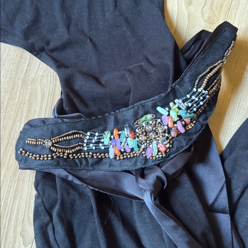 Nina Dress - Noir Embellished — image 3 of 6